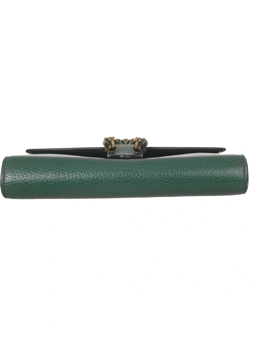 ♥️Gucci Dionysus Emerald Green Leather Shoulder Bag Gold Horsebit Silver Chain♥️ - Picture 6 of 16